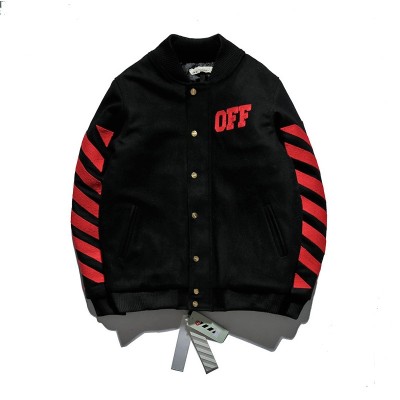 OFF-WHITE Red Stripes collar Winter Jacket