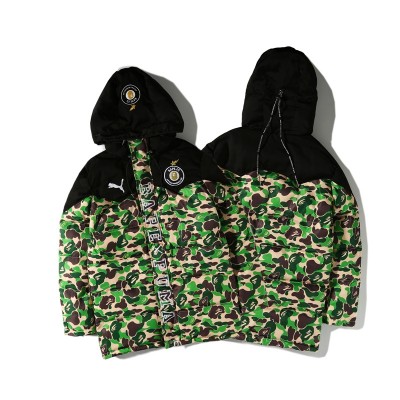 BAPE x PUMA Green Camo Hooded Jacket