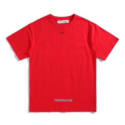 OFF-WHITE 18SS Trond Life Red Tee T-shirt