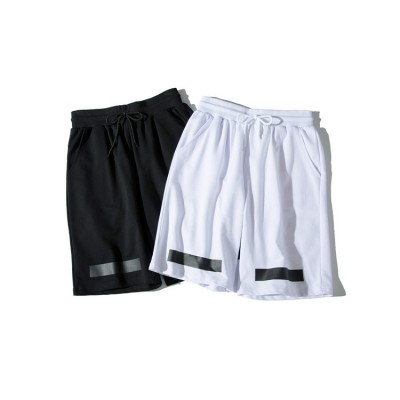 OFF-WHITE Black Stripes Casual Shorts 