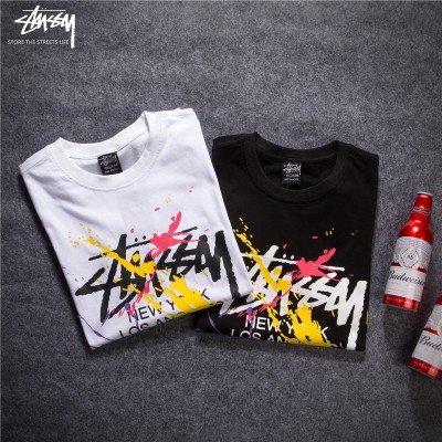 Stussy World Tour Splash paint Tee T-Shirts