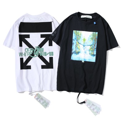 OFF-WHITE Landscape oil painting Tee