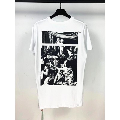 OFF-WHITE 2020SS oil printing Tee