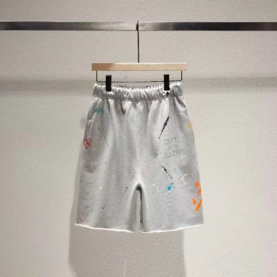 Gallery Dept. French logo splash-ink Shorts Grey