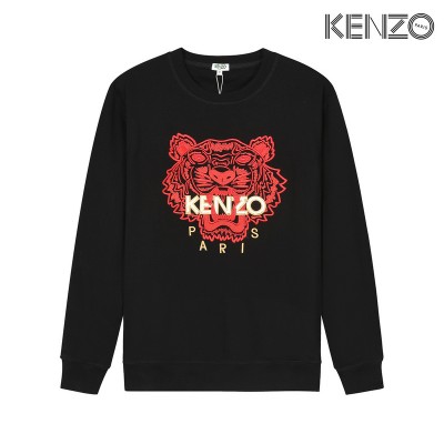 KENZO Embroidered Red Tiger Sweatshirt Black