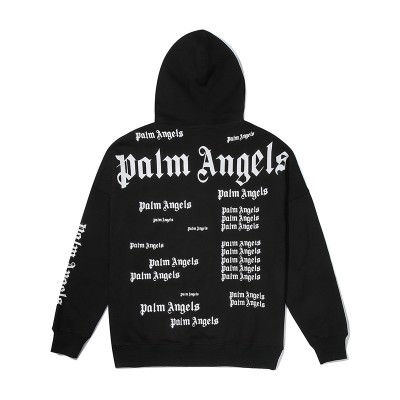 PALM ANGELS all over logo Hoodie