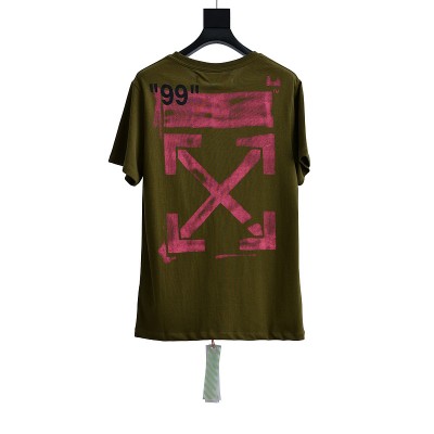 OFF-WHITE Impressionism Arrows 99 GREEN TEE