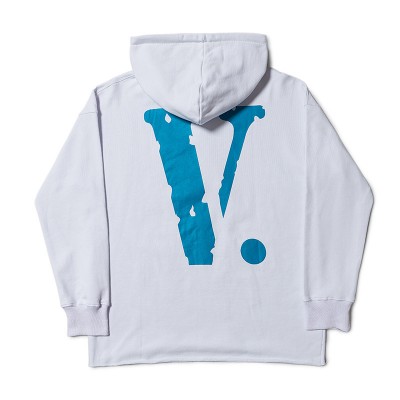 Vlone Blue V logo Hoodie