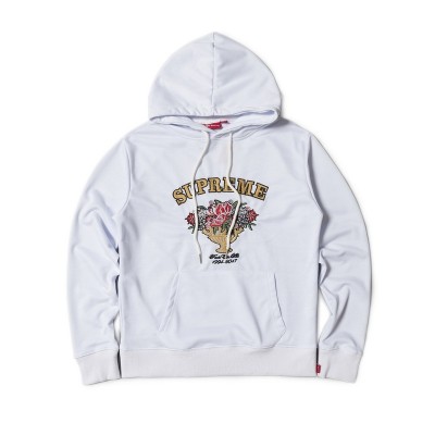 Supreme Centerpiece Hoodie Embroidery flowers