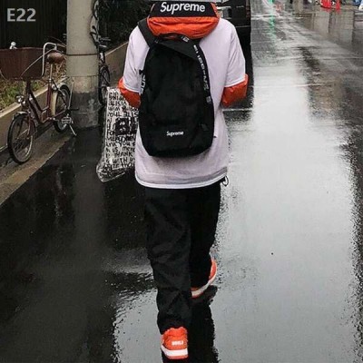 A+ Replica Supreme SS18 Backpack- Red, Black