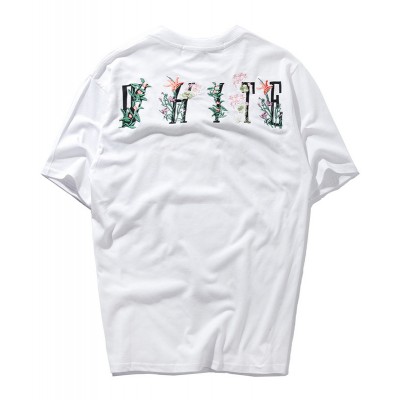 OFF-WHITE embroidery blossom Tee T-shirt
