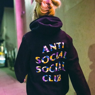 Anti Social Social Club ASSC x BAPE Camo Logo Hoodie