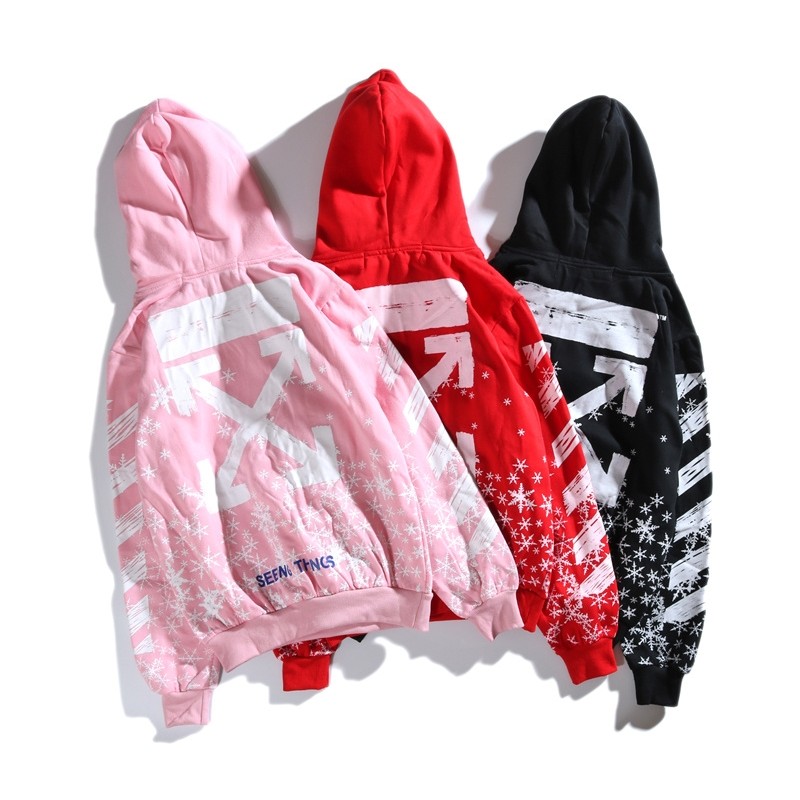 OFF-WHITE snowflake pullover hoodie