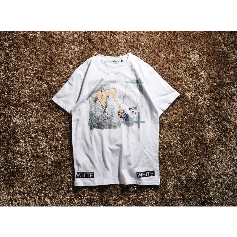 OFF-WHITE Fade Oil Paint Cotton Tee T-shirt