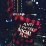 Anti Social Social Club ASSC Red plaid Shirt